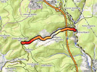 Altendambacher Höhe von Hirschbach über Der Radweg
