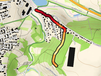 Alter Berg z Rosssteige przez Waldweg