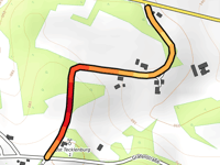 Alter Postweg von Leedener Strasse