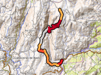 Alto da Meijoadela from Cavês via Vilela