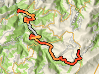 Alto de Bustellán z Río Bárzana przez Villatresmil