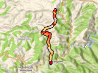 Alto de l'Estivill z Margalef przez Camí de Bellaguarda a la Bisbal de Falset