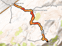 Alto del Reventón von Santa María de los Caballeros