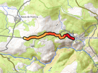 Alto San Martín del Castañar via Camino de San Martín del Castañar a Nava de Francia