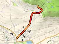 Am Schwanberg z Iphofen przez Schwanbergweg