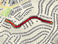 Ambushers Street über Crooked Creek Drive