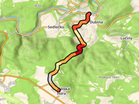 Andělská Hora von Dubina über Šemnice