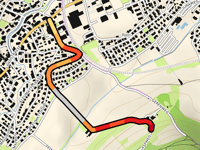 Aspweg via Enzbergstrasse