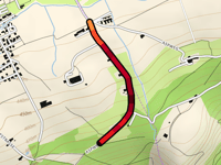 Aspweg von Wangen bei Olten