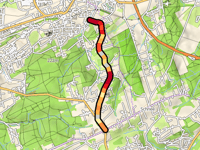 Auf dem Schnee über Hackertsbergweg