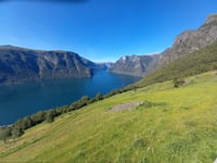 Aurlandsfjellet vanuit Aurlandsvangen