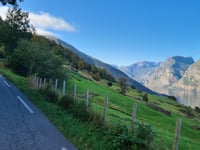 Aurlandsfjellet vanuit Aurlandsvangen