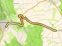Aussere Höhe von Wettersdorf über Vollmersdorf