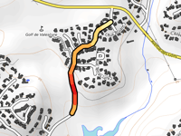 Avenue du Lac von Lac des Dames
