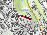 Bahnhofsweg über Schweizstrasse