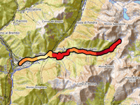 Baite di Mezzeno from Lenna via Valnegra
