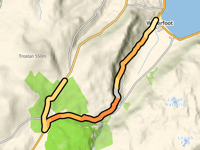 Ballyemon Road depuis Waterfoot par Glenariff Road