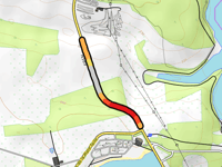 Barrage de la Plate Taille przez Hameau du Poncia