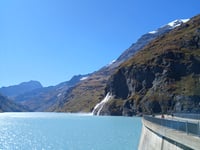 Barrage de Mauvoisin from Sembrancher