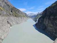 Barrage de Mauvoisin from Sembrancher