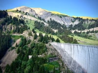 Barrage de Saint-Guerin depuis Areches Beaufort