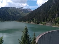 Barrage de Saint-Guerin from Areches Beaufort