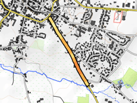 Porte de Mons przez Route d'Avesnes