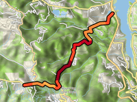 Bear Creek Road da Lexington Reservoir
