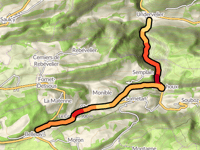 Bellelay depuis Undervelier par Gorge De Pichoux