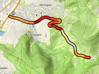 Berghauser Matten vanuit Ebringen via Kienberg