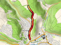 Bergstrasse depuis Herrlingen