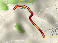 Bergstrasse da Klein-Bieberau via Am Schelmenrech
