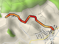 Bergstrasse da Klein-Bieberau via In der Fäll