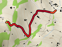 Bergstrasse von Krummenau