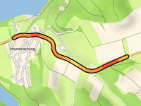 Bergstrasse vanuit Mundraching