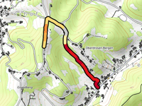 Bergstrasse vanuit Oberdrosen