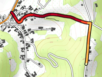 Bergstrasse vanuit Windisch-Minihof via Mertlleiten