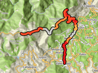 Bielmonte da Valle Mosso z Valle Mosso przez Via Cavalieri di Vittorio Veneto