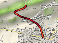 Binzenstrasse von Eschenbach Post