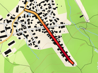 Birkenweg vanuit Osterwarngau