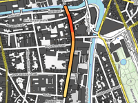 Blandijnberg via Walpoortstraat
