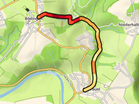 Bödingen from Oberauel via Halberger Weg