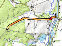Bois de la Houssière von Fauquez über Chemin du Charly des Prés