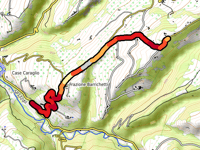 Borgata Ruatalunga über Strada Vicinale di Montaldo