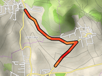 Bosse de Jussat przez Route d'Opme