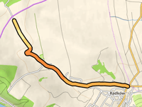 Božanov from Radków via Górska