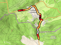 Brandhöhe / Hochwaldblick über Kirchbergstrasse