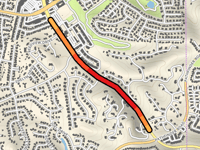 Brea Canyon Cut Off Road von Colima Road