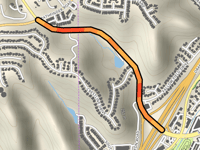 Brea Canyon Cut Off Road von South Diamond Boulevard