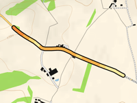 Brimham Rocks Road z Burnt Yates
